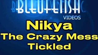 Pt 1 Nikya, the Avid Mess Gets Tickled! - This Good-looking Cutie in Her Little Black Panties Gets Her Armpits Feet and Hips Tickle