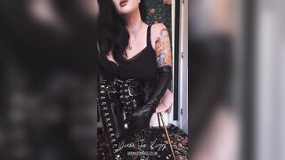 Tied for My Boots: Headmistress Has YOU in Steel Handcuffs While This honey Smokes and Teases YOU