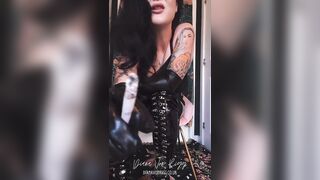 Tied for My Boots: Headmistress Has YOU in Steel Handcuffs While This honey Smokes and Teases YOU