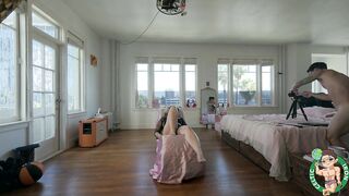 Big Booty Golden-haired Deepthroat Doggy style - POV