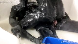 Playing in Cum with Gloomy Honey, Full - Alex Latex