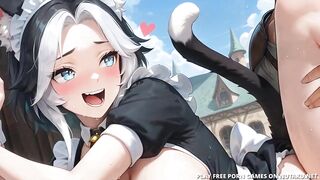 Juicy Catgirl Gets Fucked By A Massive Weenie - Uncensored Comics Porn Game : Isekai Waifu Overlord