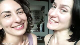 Lesbian Tongue Kissing Making Out with Tula Vida