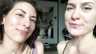 Lesbian Tongue Kissing Making Out with Tula Vida