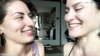 Lesbian Tongue Kissing Making Out with Tula Vida