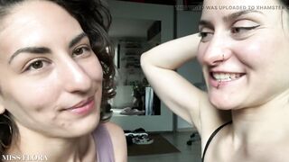 Lesbian Tongue Kissing Making Out with Tula Vida