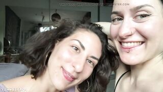 Lesbian Tongue Kissing Making Out with Tula Vida