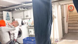 Tattooed MILF Secretly Used by two Men in Cellar