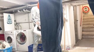 Tattooed MILF Secretly Used by two Men in Cellar