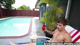 Dace Spills Water And Ends Up Taking Young Dick