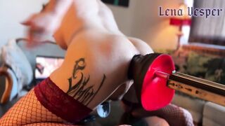 Rearranging Lena's Guts Until She Cums