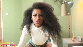 She's so HAWT when she's ANGRY! Ebony pity bangs her useless housemate
