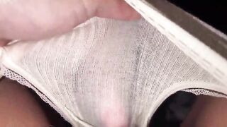 Look how soaked it's getting between my legs. Female POV.