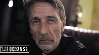 Bride Confesses Her Sins So the Priest Makes Her Suck His Rod