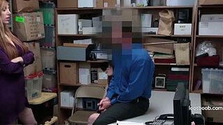 Shoplifters Blow Staff And Get Bent Over Desk