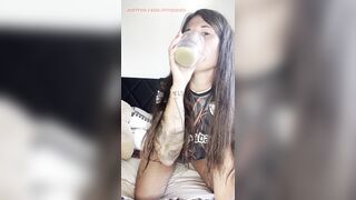 Playing With A MILKY Penis-sock?