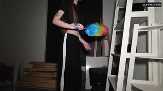 Sexy Maid Screwed Hard on the Table During Cleaning