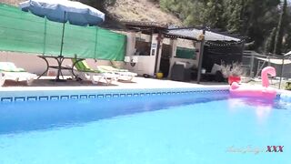 AuntJudysXXX - Getting to Know Busty Hotel Guest Keira on Vacation by the Pool (POV)