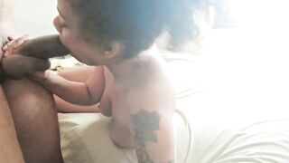 Ebony Sucking On A HUGE FAT THICK BROWN JOCK Amateur Deepthroating Oral sex sex HOMEMADE