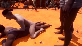 Interracial Gay Sex 3D
