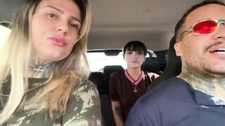 I was waiting for the bus and a woman selling cakes in jars came along! I asked if she would be a porn actress, she was all soaked, got into the car, started taking off her clothing and told me to fuck her, grabbed my snatch...