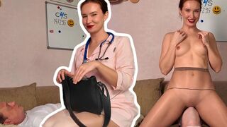 Nylon Face Sitting Treatment for a Rude Butthole