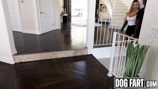 DOGFART - Bombshell Realtor Cyber Doll Closes the Deal on Slim Poke’s Giant Cock