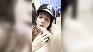 Smokin' And SUCKING A CHUNKY Shlong? Till This chab CUMS So Hard In My Small Titties?