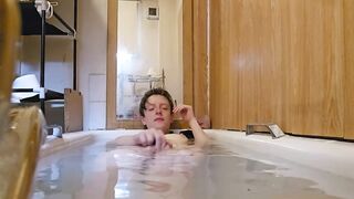 drenched in steam for explicit baths play, featuring amelia cheshire