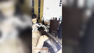 I suck his knob while smokin'? it's my big fetish