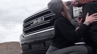 Oral job Next to Road for People to Watch Public Blow job-job at Hotel