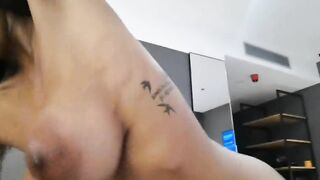 I love playing with her two big titties