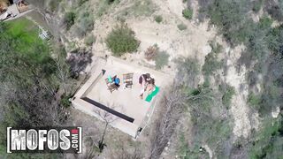 MOFOS - Danica Dillon Takes A Hard Outdoor Screw In Doggystyle As A Drone Watches From Above