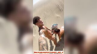Oral-job-sex On The DESERT? We Were Almost Discovered