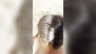 Super oral sex in the desert, he cums on my small melons?