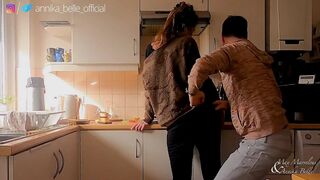 Kitchen Make Out with Stepsister, Kissing & Fingering - Sensual Teasing Moments
