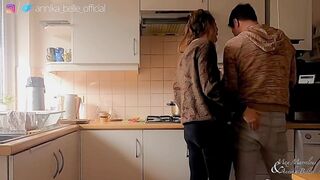 Kitchen Make Out with Stepsister, Kissing & Fingering - Sensual Teasing Moments