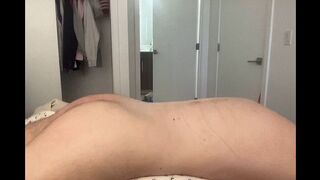Amateur college boy Pillow Humping