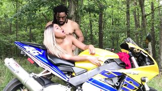 Angels get excited AF on the back of Don Whoe's motocycle