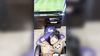 Soccer girl? I suck his dong a lot until this chab cums on my bazookas?