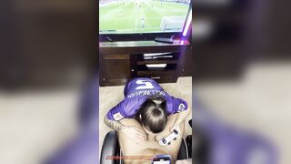 Soccer girl? I suck his dong a lot until this chab cums on my bazookas?