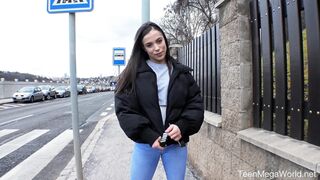 Cameraman Pleases a Moist Brunette
