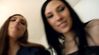 Jazmin with Nicole Evans with Nick Lang, Frank Gun and Reinhard European Vagina Fucking Tease#1