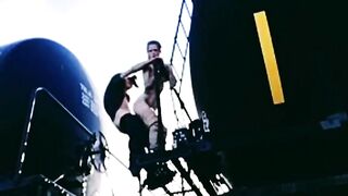 Constricted pink vagina gets worthy side ways fuck
