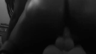 BubbleButt Ebony riding sex toy