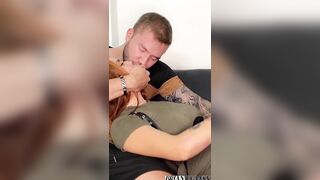 Redhead with pierced tits gives me coffee, big ass, pink pussy and fellatio - Andrea Castro & Brian Evansx