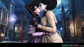 Crossover videogame lesbian episode Artificial intelligence Resident merciless Bayonetta