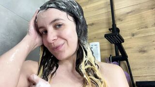 My teen submissive stepsister entreats me to screw her taut ass in the shower