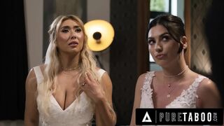 PURE TABOO Desperate Lesbian Brides Cyber Doll & Megan Mistakes Submit To Homophobic Officiant