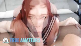 TRUE AMATEURS - Sweetie Gives The Sloppiest Blow job-sex Before Her Butt Gets Stretched By A Dick